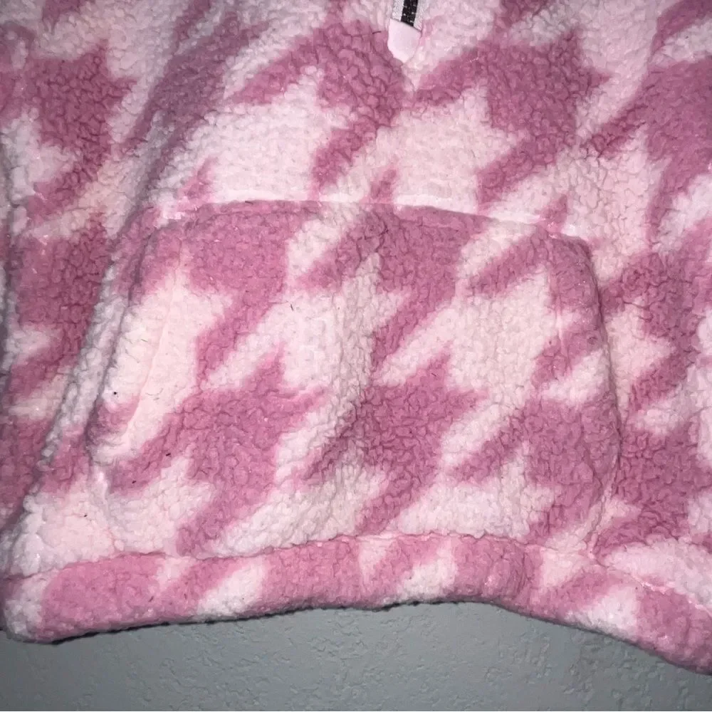 Hurley Pink Fleece Hooded Jacket